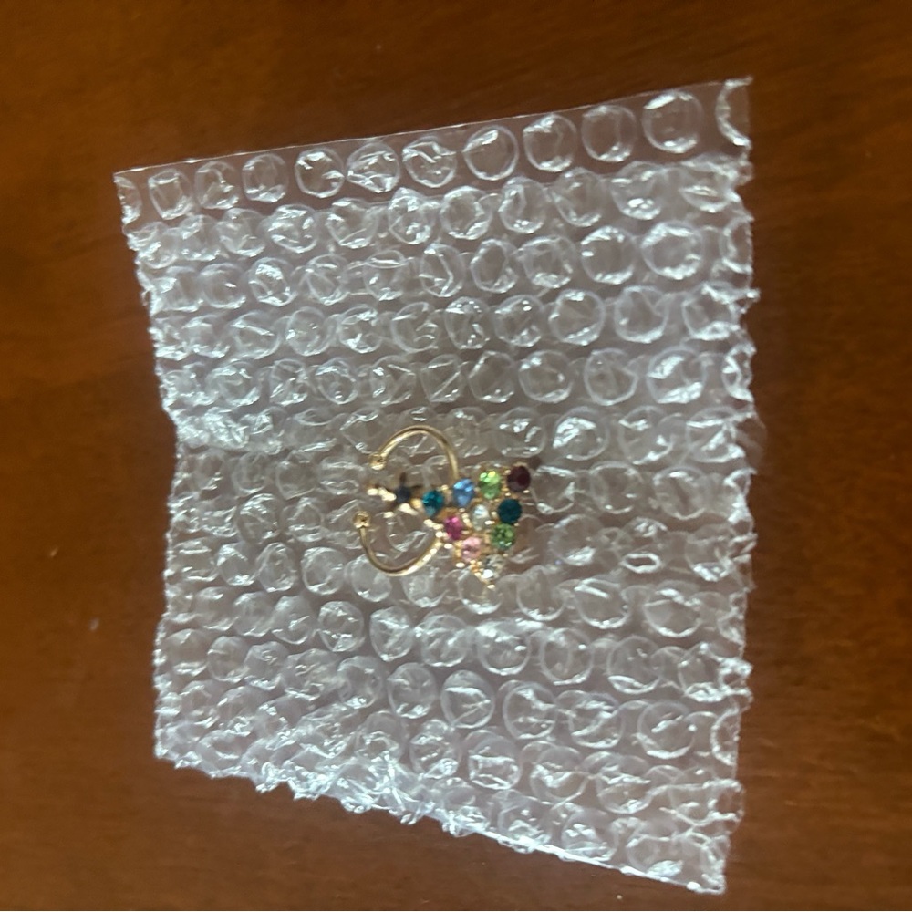 Elegant Gold Multi-Color Gemstone Ring